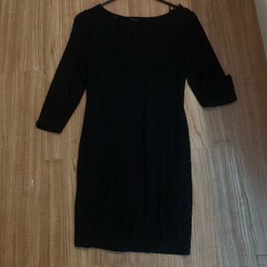Black lace dress